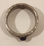 Vintage Purple Amethyst Sterling Silver Dinner Ring