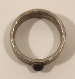 Vintage Purple Amethyst Sterling Silver Dinner Ring