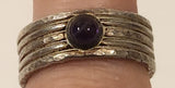 Vintage Purple Amethyst Sterling Silver Dinner Ring