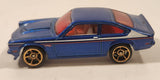2010 Hot Wheels Faster Than Ever Custom V-8 Vega Blue Die Cast Toy Muscle Car Vehicle