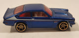 2010 Hot Wheels Faster Than Ever Custom V-8 Vega Blue Die Cast Toy Muscle Car Vehicle