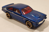 2010 Hot Wheels Faster Than Ever Custom V-8 Vega Blue Die Cast Toy Muscle Car Vehicle