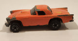 1987 Hot Wheels Color Racers '57 T-Bird 1957 Ford Thunder Bird Pink Peach Orange Die Cast Toy Car Vehicle
