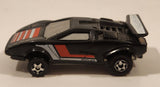Vintage 1980 Kidco Key Cars Lamborghini Countach Black Die Cast Toy Car Vehicle Made in Macao
