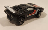 Vintage 1980 Kidco Key Cars Lamborghini Countach Black Die Cast Toy Car Vehicle Made in Macao