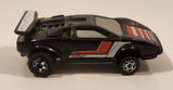 Vintage 1980 Kidco Key Cars Lamborghini Countach Black Die Cast Toy Car Vehicle Made in Macao