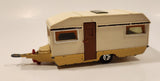 Vintage 1978 Lesney Matchbox Super Kings K-69 Europa Caravan Camper Trailer Cream White Die Cast Toy Car Vehicle