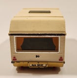 Vintage 1978 Lesney Matchbox Super Kings K-69 Europa Caravan Camper Trailer Cream White Die Cast Toy Car Vehicle
