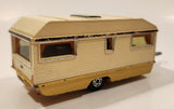 Vintage 1978 Lesney Matchbox Super Kings K-69 Europa Caravan Camper Trailer Cream White Die Cast Toy Car Vehicle