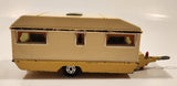 Vintage 1978 Lesney Matchbox Super Kings K-69 Europa Caravan Camper Trailer Cream White Die Cast Toy Car Vehicle
