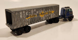 Vintage Lesney Matchbox Major Pack M-9 Inter-State Double Freighter Cooper Jarrett International Hendrickson Tractor Blue and Grey Die Cast Toy Racing Car Vehicle
