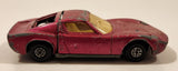 Vintage 1978 Lesney Matchbox Speed Kings K-24 Lamborghini Miura Pink Die Cast Toy Car Vehicle