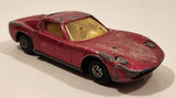 Vintage 1978 Lesney Matchbox Speed Kings K-24 Lamborghini Miura Pink Die Cast Toy Car Vehicle