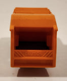 Vintage 1982 Lesney Matchbox Superfast No. 36 Colectomatic Refuse Truck Blue and Orange Garbage Pickup Die Cast Toy Car Vehicle with Sliding Compactor