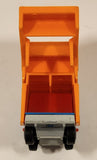 Vintage 1982 Lesney Matchbox Superfast No. 36 Colectomatic Refuse Truck Blue and Orange Garbage Pickup Die Cast Toy Car Vehicle with Sliding Compactor