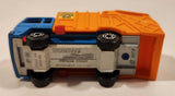 Vintage 1982 Lesney Matchbox Superfast No. 36 Colectomatic Refuse Truck Blue and Orange Garbage Pickup Die Cast Toy Car Vehicle with Sliding Compactor