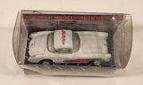Kinsmart 1957 Chevrolet Corvette AC Delco White Pull Back Die Cast Toy Car Vehicle New in Box