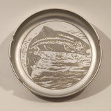 Vintage Hooked Fish Jumping Aluminum Metal Cigarette Ashtray