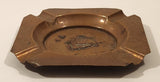Vintage WWII Lens Shield Embossed Copper Metal Cigarette Ashtray