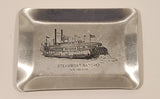 Vintage Steamboat Natchez New Orleans Aluminum Metal Cigarette Ashtray