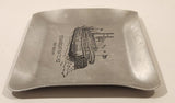 Vintage Steamboat Natchez New Orleans Aluminum Metal Cigarette Ashtray
