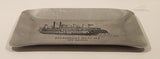 Vintage Steamboat Natchez New Orleans Aluminum Metal Cigarette Ashtray