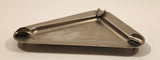 Vintage Obtuse Triangle Three Slot Silver Plated Cigarette Ashtray