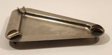 Vintage Obtuse Triangle Three Slot Silver Plated Cigarette Ashtray