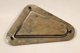 Vintage Obtuse Triangle Three Slot Silver Plated Cigarette Ashtray