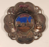 Vintage Las Vegas Copper Metal Cigarette Ashtray