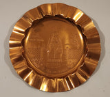 Vintage "A Welsh Lady" Copper Metal Cigarette Ashtray