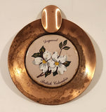 Vintage Dogwood British Columbia Copper Metal Cigarette Ashtray
