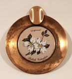 Vintage Dogwood British Columbia Copper Metal Cigarette Ashtray