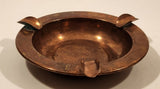 Vintage Three Slot Copper Metal Cigarette Ashtray