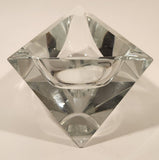 Vintage 1960s Moser Style Heavy Crystal Glass Cigarette Ashtray