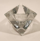 Vintage 1960s Moser Style Heavy Crystal Glass Cigarette Ashtray