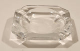Vintage Val St. Lambert 2 3/4" Crystal Glass Cigarette Ashtray Signed