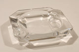 Vintage Val St. Lambert 2 3/4" Crystal Glass Cigarette Ashtray Signed