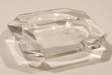 Vintage Val St. Lambert 2 3/4" Crystal Glass Cigarette Ashtray Signed
