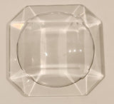 Vintage Val St. Lambert 2 3/4" Crystal Glass Cigarette Ashtray Signed