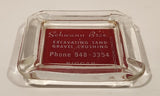 Vintage Schwann Bros. Excavating Sand Gravel Crushing Biggar Saskatchewan Glass Ashtray