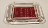 Vintage Schwann Bros. Excavating Sand Gravel Crushing Biggar Saskatchewan Glass Ashtray