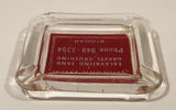 Vintage Schwann Bros. Excavating Sand Gravel Crushing Biggar Saskatchewan Glass Ashtray
