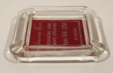 Vintage Schwann Bros. Excavating Sand Gravel Crushing Biggar Saskatchewan Glass Ashtray