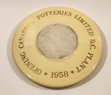 Vintage 1958 Opening Canadian Potteries Limited B.C. Plant Fox Hunting Dogs Pottery Ashtray