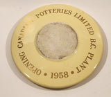 Vintage 1958 Opening Canadian Potteries Limited B.C. Plant Fox Hunting Dogs Pottery Ashtray