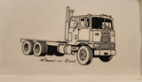 Rare Vintage Wade England Hayes Clipper "100" Series Semi Tractor Truck Porcelain Ashtray