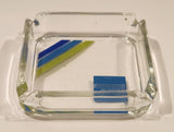 Vintage American Express Clear Glass Cigarette Ashtray