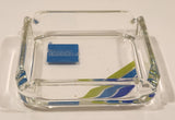 Vintage American Express Clear Glass Cigarette Ashtray