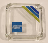 Vintage American Express Clear Glass Cigarette Ashtray